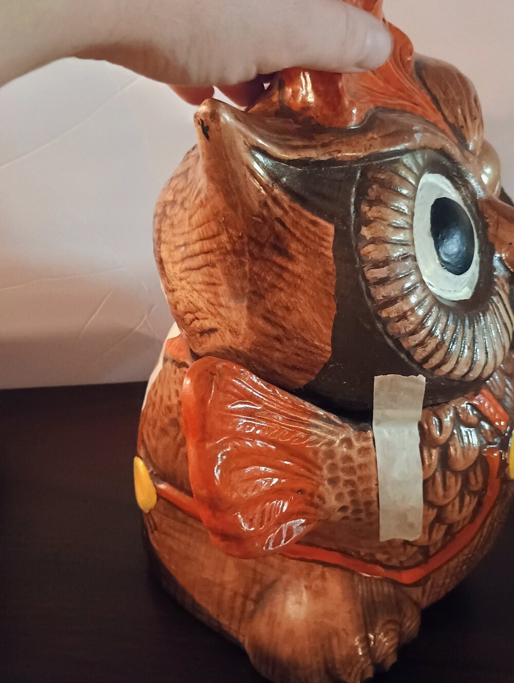 Vintage Kitsch Owl Cookie Jar - Picture 3 of 8